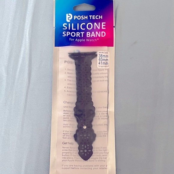5 for 20! Posh Tech Silicone Lace band for Apple Watch/add to bundle|buy…​ - Picture 3 of 6